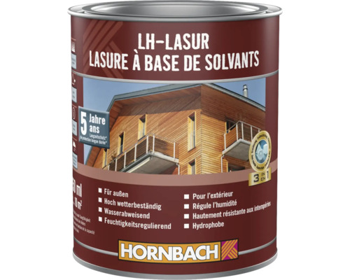 LH-Lasur Lösemittelbasis Holzlasur für Aussen mit fünf Jahren Langzeitschutz im Gebinde