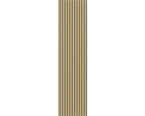 Akustikpaneel mit vertikalen Holzlamellen