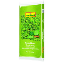 Verpackung Rasendünger von FloraSelf, 5 Kilogramm für 125 Quadratmeter