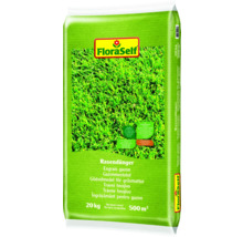 FloraSelf Rasendünger für 500 Quadratmeter, 20 Kilogramm Packung