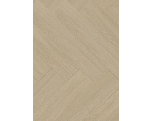 Vinyl-Diele Dryback 55 Padua Natural zu verkleben 152x762x2,5 mm Verlegung von hellem Laminatboden im Fischgrätmuster