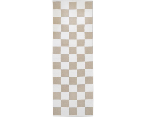 Rechteckiger Teppich mit Schachbrettmuster