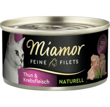 Miamor Feine Filets Katzennahrung mit Thunfisch und Krebsfleisch in einer Dose