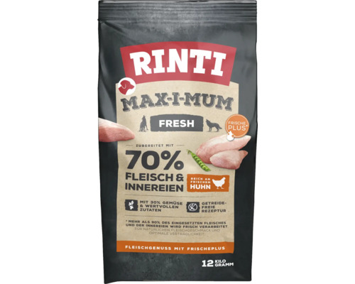 Hundefutter trocken Rinti Max-I-Mum Huhn 12 kg