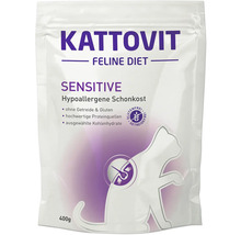 Kattovit Sensitive Katzennahrung für sensible Katzen mit hochwertigen Proteinen und ohne Getreide im 400-Gramm-Beutel