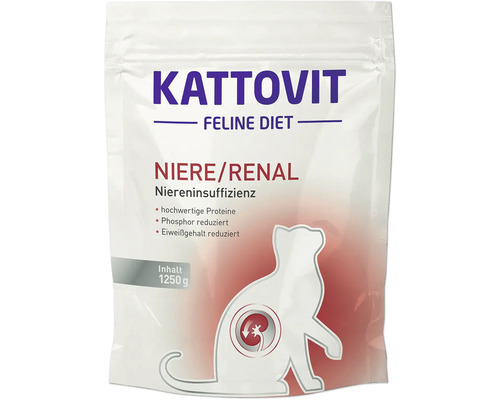Katzenfutter trocken Kattovit Niere/Renal 1,25 kg
