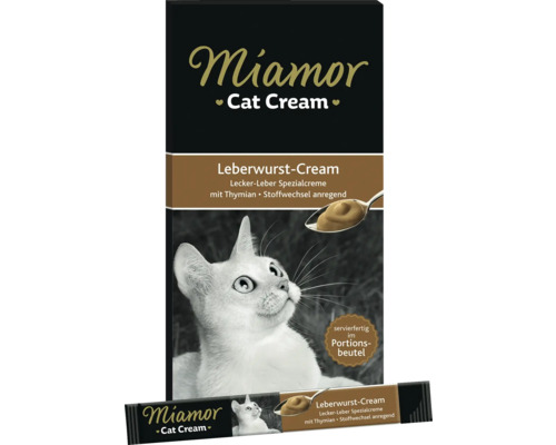 Miamor Katzencreme Leberwurst-Cream im Portionsbeutel