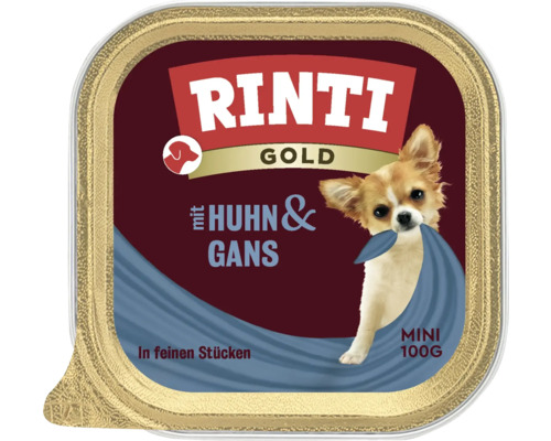 Rinti Gold Mini Hundefutter mit Huhn und Gans, 100 Gramm