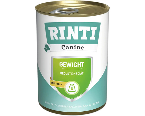 Hundefutter nass RINTI Canine Gewicht / Reduktionsdiät Huhn 400g