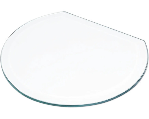 Glasplatte mit abgerundeten Ecken