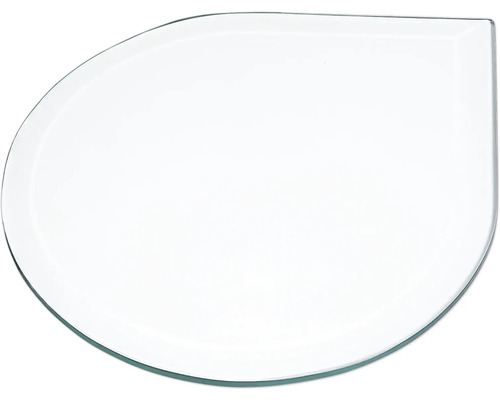 Dekorative Glasplatte in Blattform