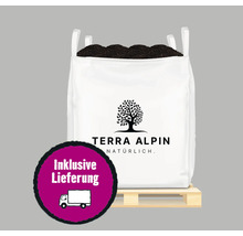 Big Bag Pflanzerde auf Palette mit Terra Alpin Logo