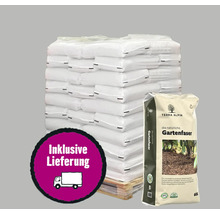 Palette mit Gartenerde inklusive Lieferung und einzelner Sack Gartenerde