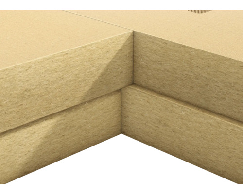 Eckansicht von Dämmstoffplatten zur Wärme- und Schalldämmung