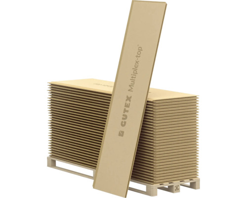 Stapel Cutex Multiplexplatten auf einer Palette
