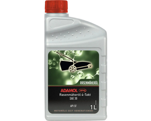 Adamol Rasenmäheröl 4-Takt SAE 30 in einer 1-Liter-Flasche