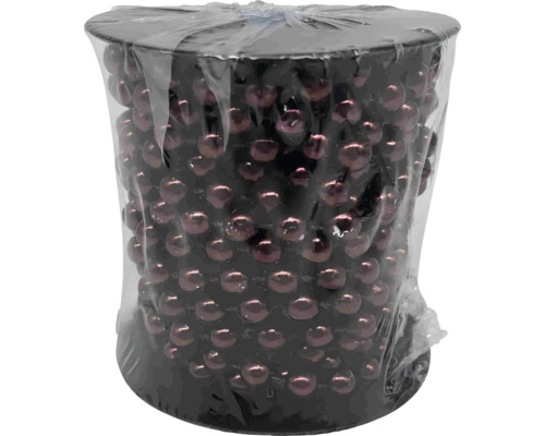 Weihnachtsdekoration Lafiora Girlande 6m purpur Dekorative Perlenkette auf einer Spule zur Innendekoration