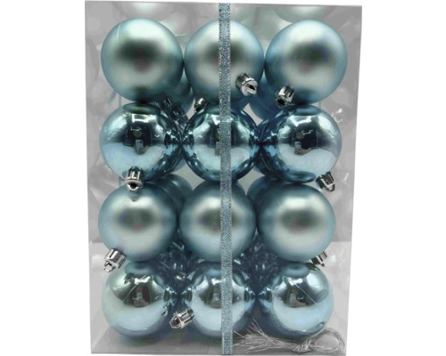 Verpackung mit zwölf Christbaumkugeln