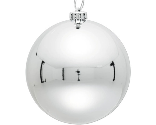 Weihnachtsdekoration Lafiora KS Kugeln D15 cm silber glanz Weihnachtskugel aus Kunststoff