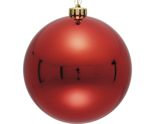 Weihnachtsdekoration Lafiora KS Kugel D 20 cm rot glanz Rote Weihnachtskugel mit Aufhänger