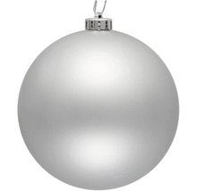 Silberne Weihnachtskugel zum Aufhängen