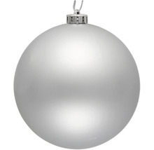 Silberne Weihnachtskugel