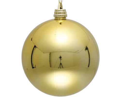 Goldene Weihnachtskugel zum Aufhängen