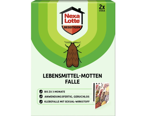 Nexa Lotte Lebensmittelmottenfalle, Packung mit zwei Stück