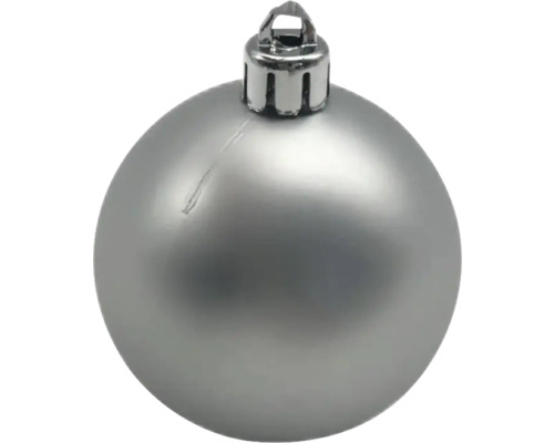 Silberne Christbaumkugel