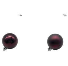 18er Set Christbaumkugeln