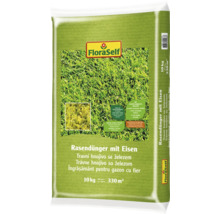 FloraSelf Rasendünger mit Eisen, 10 kg für 330 Quadratmeter