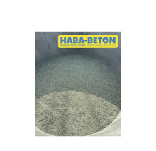 Betonzuschlagstoff im Behälter, HABA-Beton Logo
