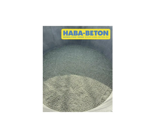 Betonzuschlagstoff im Behälter, HABA-Beton Logo