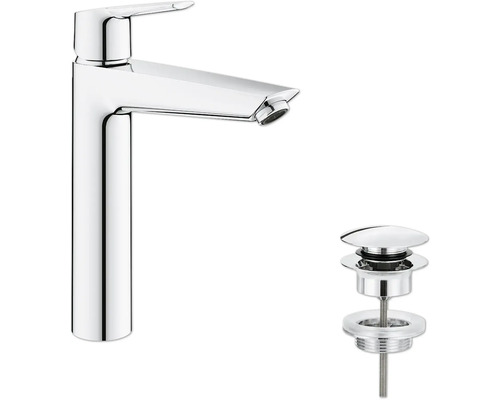 Waschtischarmatur Grohe Start 2021 mit hohem Auslauf 24165003 chrom glänzend Waschtischarmatur mit Ablaufgarnitur