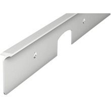 Griffleiste aus Metall mit Befestigungslöchern und Aussparung