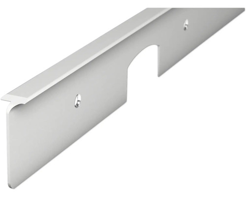 Griffleiste aus Metall mit Befestigungslöchern und Aussparung