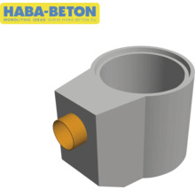 Betonschacht mit Rohranschluss