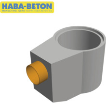 Betonschacht mit Rohranschluss