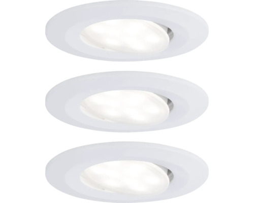 LED Einbauleuchten-Set Calla 6 W Ø 68 mm IP65 weiß matt 3 Stk.