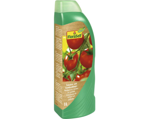 FloraSelf Tomaten und Gemüsedünger, 1 Liter Flasche