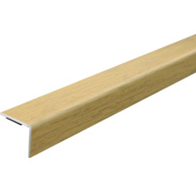 Eckprofil aus Kunststoff mit Holzdekor