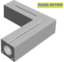 HABA-Beton Eckelement mit Aussparungen