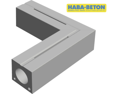 HABA-Beton Eckelement mit Aussparungen