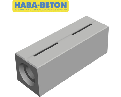 HABA-BETON Entwässerungsrinne aus Beton mit Schlitzaufsatz