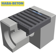 HABA Beton Entwässerungsrinne im Querschnitt