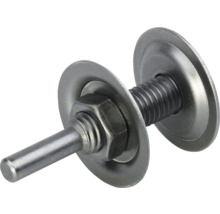 Metallschleifstift mit Schraube, Mutter und Unterlegscheiben