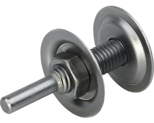 Metallschleifstift mit Schraube, Mutter und Unterlegscheiben