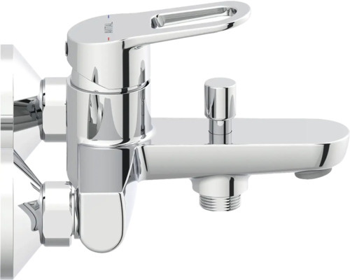 Aufputz-Badewannenarmatur aus Metall