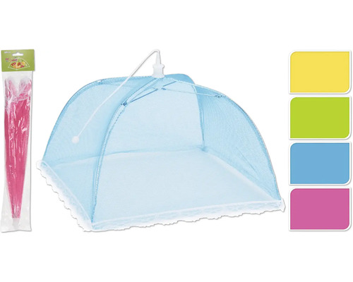 Fliegenhaube Insektenschutz gelb, grün, blau, rosa 30x18 cm sortiert