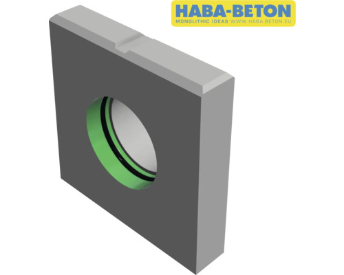 Betonbauteil mit kreisförmiger Aussparung